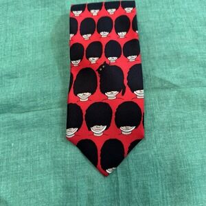Men's Silk‎ Tie - Classic, Buckingham Guard & Cat (Ian Heath, The Rack) England